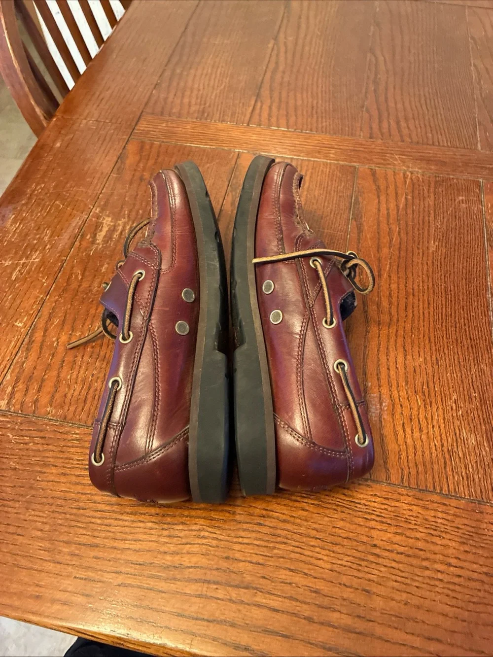 Timberland Echo Bay Boat Shoes Men’s 9.5 Leather Vintage 2 Eye Deck Shoes 71026
